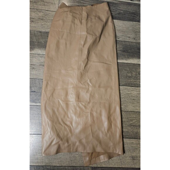 LaMarque Eileen Faux Leather Knot Midi Skirt Small - Picture 11 of 12